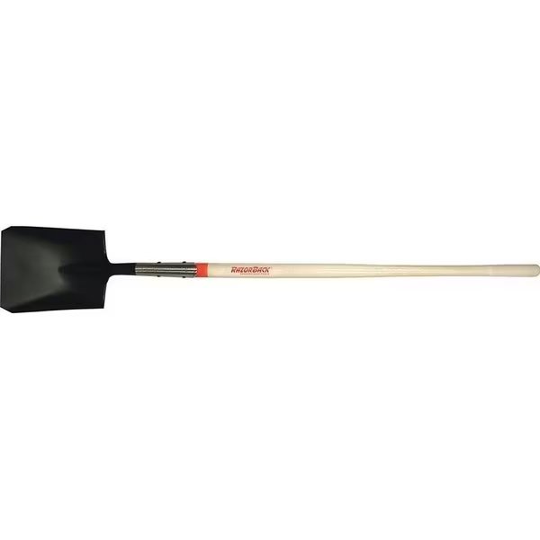 Square Point Shovel, 9-1/2 in W Blade, Steel Blade, 48 in L Ashwood Handle, Razor-Back, Mfr#: 44101